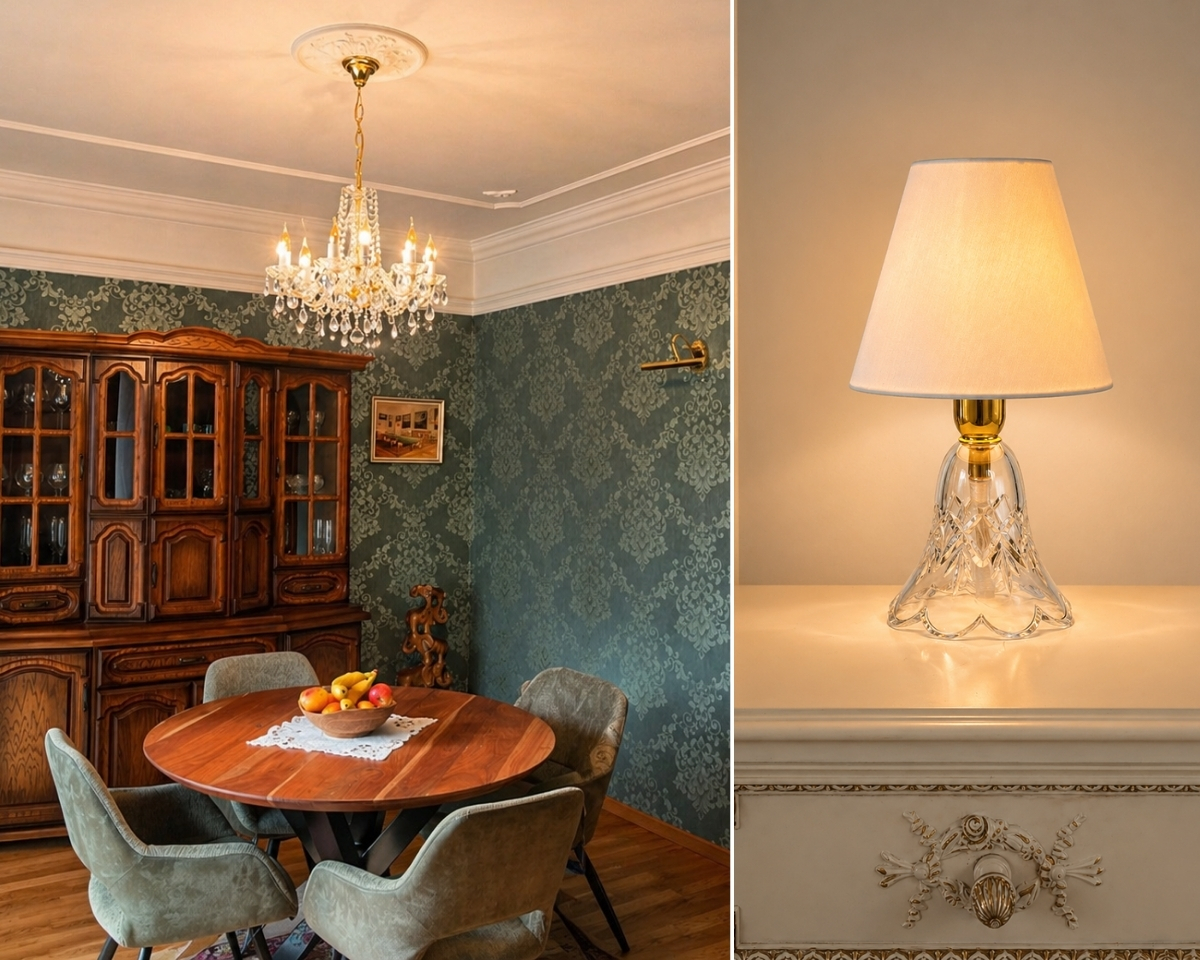 La lámpara de cristal clásica AL180K