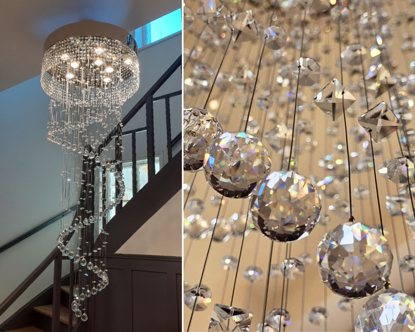 ilumina con una espiral de cristal