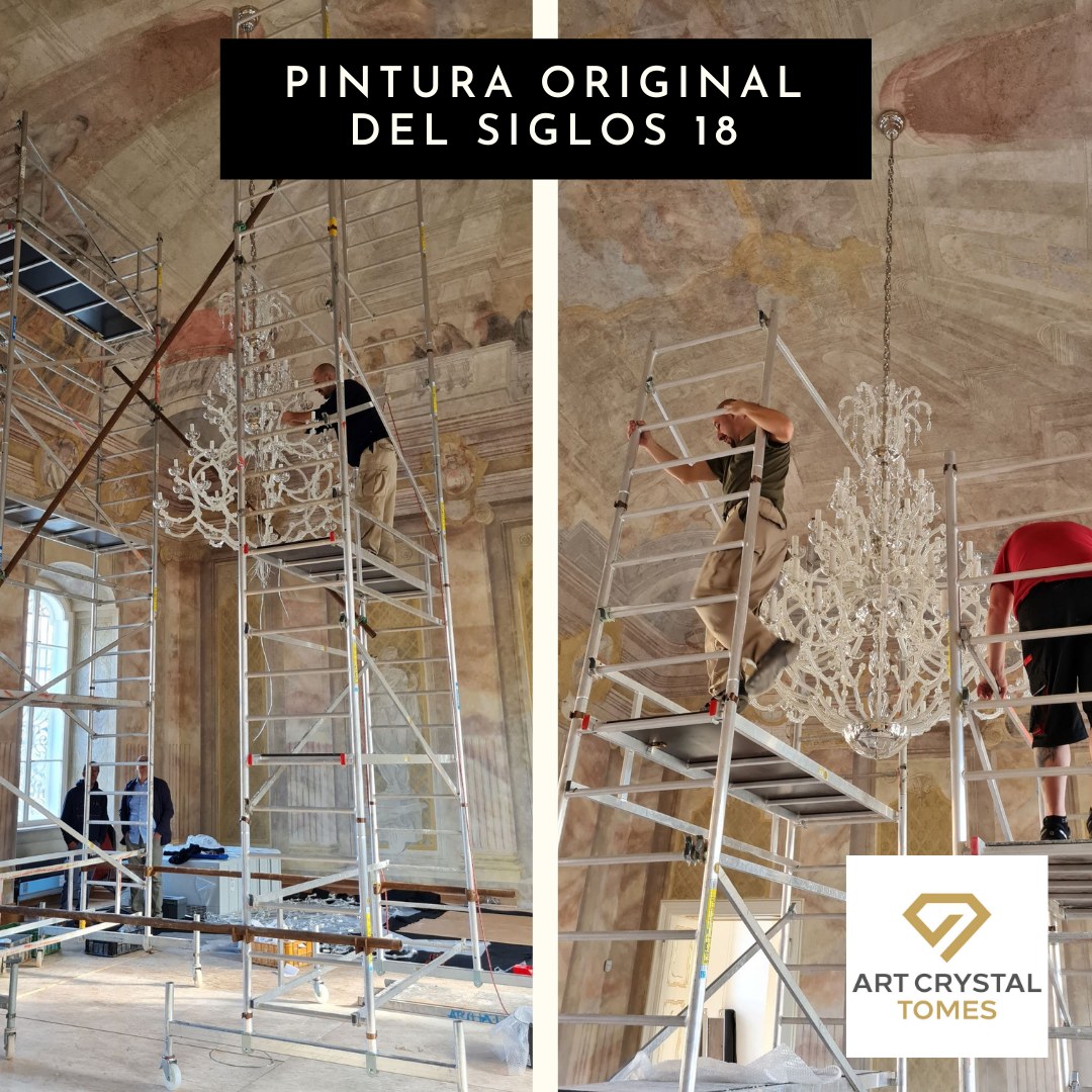 Lámpara de cristal María Teresa en Brno