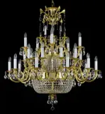 Lámpara de latón con adornos  L359CLN