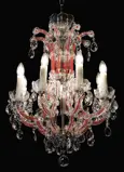Lámpara de cristal estilo María Teresa BXL10931R208red
