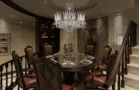 Lámpara de araña de lujo para el comedor LLCH12Cristal DT