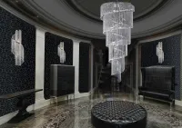 Lámpara de cristal de espiral AL178