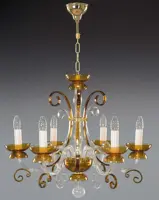 Lámpara de araña de cristal EL414600 topas