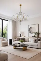 Lámpara de araña de cristal moderna EL442602PB