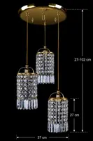 Lámpara de cristal colgante L10028CE