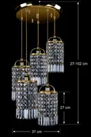 Lámpara de cristal colgante L476CE