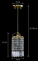 Lámpara de cristal colgante L478CE