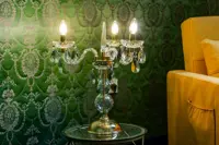 Lámpara de mesa de cristal AS003K