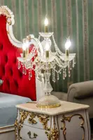 Lámpara de mesa de cristal ES1026+101PB