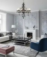 Lámpara de araña de cristal negra ATCH06A Lámpara de araña de cristal negra ATCH06A