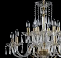 Lámpara de cristal AL152 - plateada