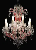 Lámpara de cristal estilo María Teresa BXL10931R208red