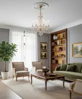 Araña de cristal de latón AL175