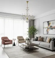 Araña de cristal de latón AL175