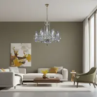 Lámpara de araña de cristal tallada L018CLN Lámpara de araña de cristal tallada L018CLN