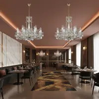 Lámpara de araña de cristal tallada L018CLN Lámpara de araña de cristal tallada L018CLN