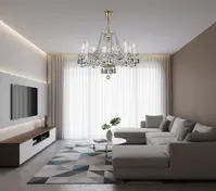 Lámpara de araña de cristal tallada  L031CLN Lámpara de araña de cristal tallada  L031CLN