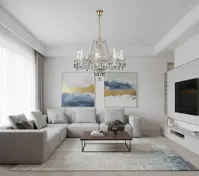 Lámpara de araña de cristal tallada  L031CLN Lámpara de araña de cristal tallada  L031CLN