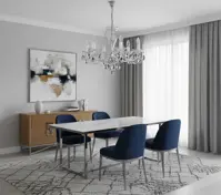 Lámpara de araña de cristal tallada L032CLN