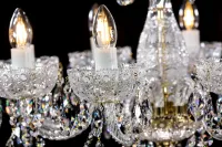 Lámpara de araña de cristal tallada  L037CLN