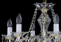 Lámpara de araña de cristal tallada L032CE - detalle