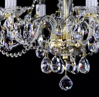 Lámpara de araña de cristal tallada L032CE - detalle