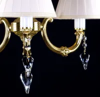 Lámpara de araña de cristal con pantallas L322CE - detalle