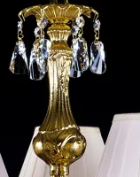 Lámpara de araña de cristal con pantallas L326CE - detalle