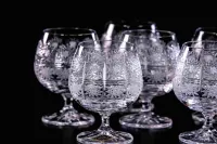 Juego de vasos de ron cortados 2 uds 12010-250ml
