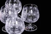 Juego de vasos de ron cortados 2 uds 12010-250ml