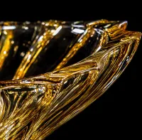 Cuenco de cristal amarillo BF6KG02330