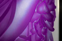Jarrón de cristal en color purpureo SEB400FP