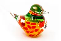 Estatuilla de cristal - dos pájaros  JA/PT2M/02