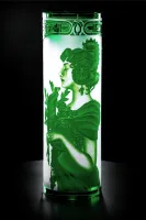 Jarrón de cristal en color verde SEB400ZK