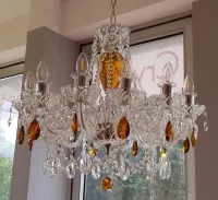 Lámpara de araña de cristal EL10912202-2Ni