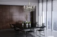 Lámpara de araña de cristal para el comedor EL432808