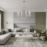 Lámpara de araña de cristal EL1381001PB Lámpara de araña de cristal EL1381001PB