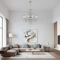 Lámpara de araña de cristal EL1381201PB Lámpara de araña de cristal EL1381201PB