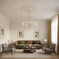 Lámpara de araña de cristal EL1382001PB