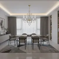 Lámpara de araña de cristal EL138801PB