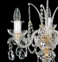 Lámpara de mesa de cristal ES100340
