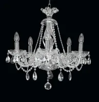 Lámpara de araña de cristal moderna EL415502 - plateada