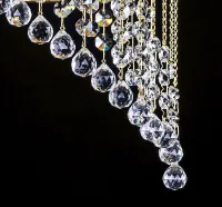 Aplique de cristal con adornos N195CLN