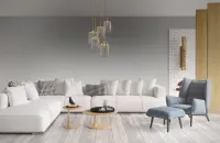 Lámpara de cristal colgante L477CLN
