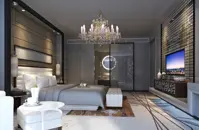 Lámpara de cristal estilo María Teresa para dormitorio 