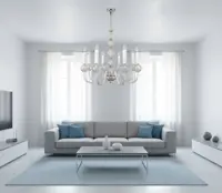 Lámpara de araña de cristal lisa EL430800 Lámpara de araña de cristal lisa EL430800