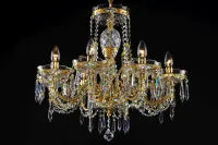 Lámpara de araña de cristal LLCH08-CRYSTAL-GOLD