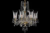 Lámpara de araña de cristal de lujo LLCH8Crystal-DT