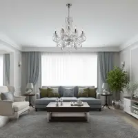 Lámpara de araña  de cristal EL2188+4+409